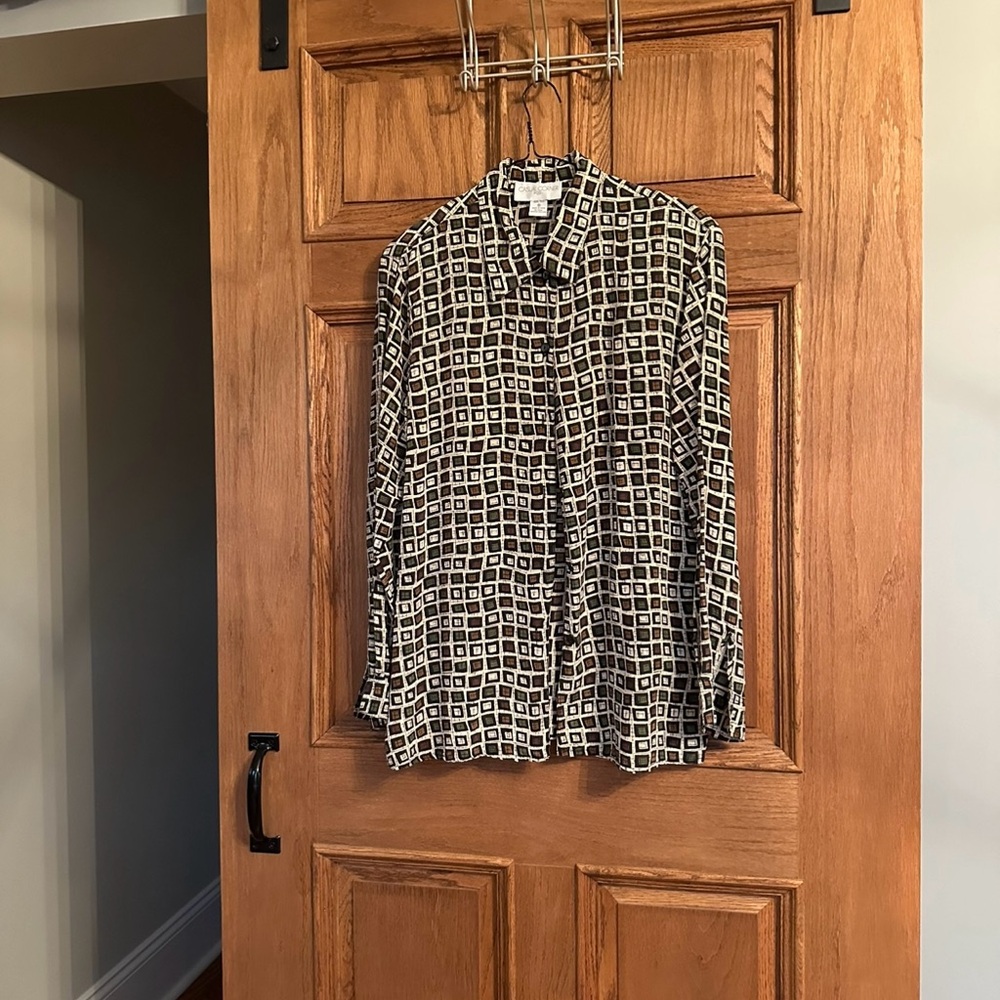 Women’s vintage Casual Corner blouse